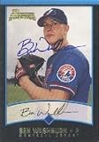 Ben Washburn, GCL Expos - Expos Affiliate, 2001 Bowman Autographed Card