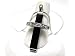 Jet Black Crystal Religious Cross Pendant Necklace