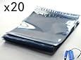 Bluecell Pack of 20 (24x21)cm Antistatic Resealable Bag for HDD or Electronic Device