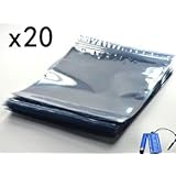 Bluecell Pack of 20 (24x21)cm Antistatic Resealable Bag for HDD or Electronic Device