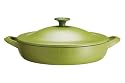 Tefal E97463 JAMIE OLIVER At Home Series Cast Iron  "Limonen-grün" J.O. Servierpfanne mit Deckel 26 cm