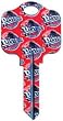 Detroit Pistons Kwikset KW1 House Key