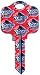 Detroit Pistons Kwikset KW1 House Key