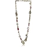 Leslie Danzis Raspberry Jade Assorted Stone Necklac