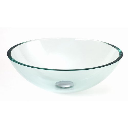 DreamlineTM Tempered Glass Round Clear Glass