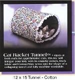 Firstrax Noztonoz CRT-100 Cat Racket Tunnel Assorted Patterns Cat Toy