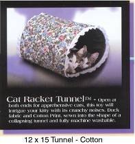 Firstrax Noztonoz CRT-100 Cat Racket Tunnel Assorted Patterns Cat Toy