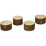 Kate Aspen 4 Count Wood Place Card/Photo Holder, Rustic Real