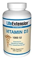 Life Extension - Vitamin D3 (1000iu), 1000, 250 capsules