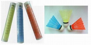 Training Plastic Shuttlecock (Price/Tube), Shuttlecock, Badminton