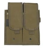Leapers Velcro Attached Modular Double Rifle Mag Pouch, OD Green