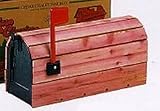 Solar Group CC1R Cedar Wrap Post-Mount Mailbox