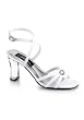 3 1/4 Inch Heel Strappy Front Wrap Around Sandal