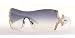 BVLGARI BV 651B 944/8G GOLD WHITE GRAY GRADIENT SWAROVSKI RHINESTONE SUNGLASSES.
