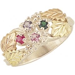 Black Hills Gold Mother's Ring - 4 stones - MR902