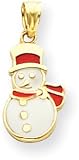 Snowman Charm, 14K Yellow Gold