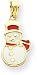 Snowman Charm, 14K Yellow Gold