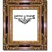 Imperial Frames, Wood Picture Frame for a 11" x 14" Photograph, Moulding Size 3.5" Wide & 2" Thick, Color: Gold
