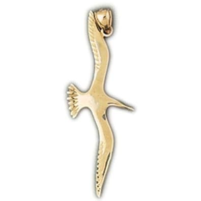 Cheap Girls Jewelry Dazzlers Solid 14k Gold Bird Charm Pendant Available in three colors from jewelsberry (weights: 4.4 grams only) For Sale