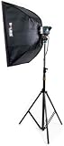 CowboyStudio New Single 180 Watt Photo Studio Monolight Flash Lighting Kit - 1 Studio Flash/Strobe, 1 Softbox