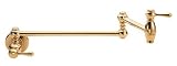 Danze Opulence Single-Handle Pot Filler with Lever Handle, Polished Brass PVD #D205557PBV