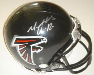 Michael Jenkins Signed Falcons Mini Helmet