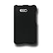 Amzer Rubberized Snap On Crystal Hard Case for HTC Aria - Black
