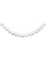 14K Gold 7.5mm Cultured Semiround Pearl Strand 16"