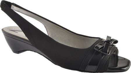AK Anne Klein Sport Women's Bogdon Wedge,Black/Black,7.5 M US