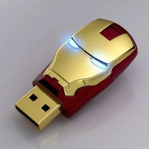 Iron Man Mask The Avengers Metal 16GB Usb 2.0 Memory Stick Flash Drive Red by Newdigi