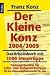 Produkt-Bild: Der kleine Konz 2004/2005