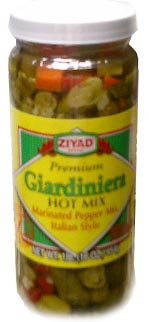 Giardiniera Hot Mix (Ziyad) 1lb (16oz) by parthenonfoods.com