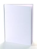 ASH10705 - WHITE HARDCOVER BLANK BOOK 11X8-1/2