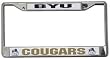 BYU Cougars Chrome License Plate Frame - SET OF 6 - Sports Merchandise