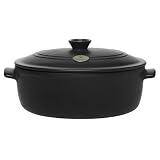 6.3 Quart Flame Oval Color: Black