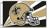 New Orleans Saints 3'x5' Helmet Design Flag - Football Sports Merchandise