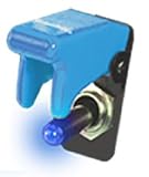 Ignited Performance IGN2005BB Blue Switch Protector Cover with Blue LED Toggle