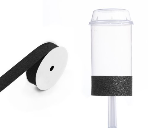 Dress My Cupcake DMC91895 Clear Push Pops 100-Pack Plastic Containers with Lid DIY Kit, Black Glitter