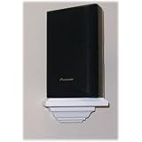 (SH-10 Classic Style set of 4) Home Theater Speaker Shelves, wall or surface mount with only two screws, 5 1 2d x 6w,... by 