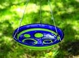 Bird Brain Bulls Eye Ceramic Bird Bath/Feeder Purple