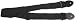Black webbing guitar strap - for acoustic and electric guitar