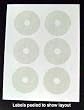 Mini CD (180mm) Glossy Label Refill Kit - 60 Labels