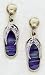 Blue & Green Flip Flop Post Earrings -ES1647