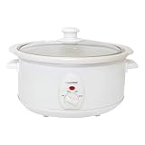 3.5 Litre Oval Slow Cooker in White