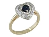 Crysthel - size 12.50 14K Gold Sapphire & Diamond Ring - B0002HH57M