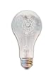 Eiko 15810 100A/RS/TF-130V - Teflon Coated Rough Service 100 Watt A19 Light Bulb, Long Life 130 Volt
