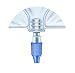 Twist port leg bag kit with flutter valve and latex-free 18" clear latex-free tubing, connector and elastic straps. 100% latex-free.