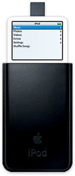 Apple iPod with Video レザーケース(60GB用)〔MA399G/A〕