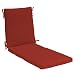 Strathwood Hardwood Chaise Lounge Chair Polyester Cushion, Solid Red