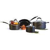 Holstein Housewares 7 Piece Hard Anodized Cookware Set